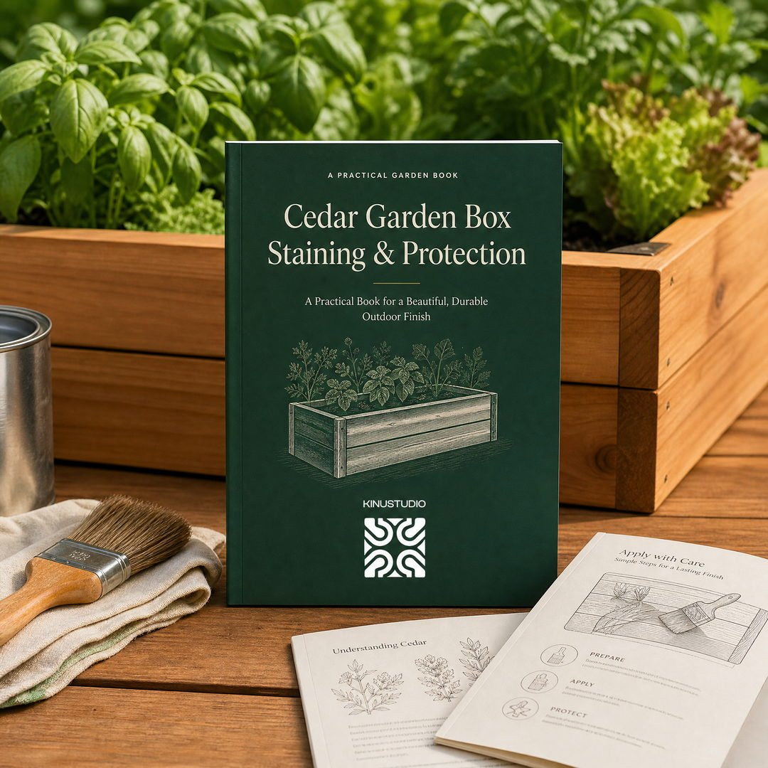 Cedar Garden Box Staining & Protection Guide