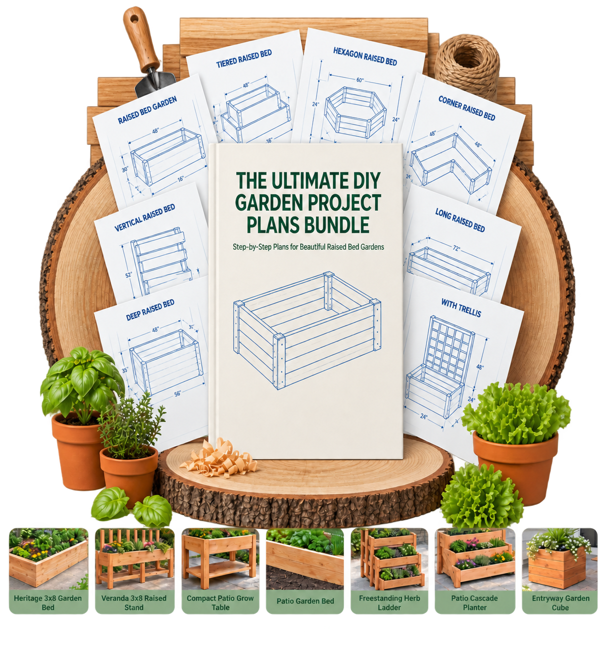 The Ultimate DIY Garden Project Plans Bundle - Step-by-Step Plans for Beautiful DIY Garden Projects