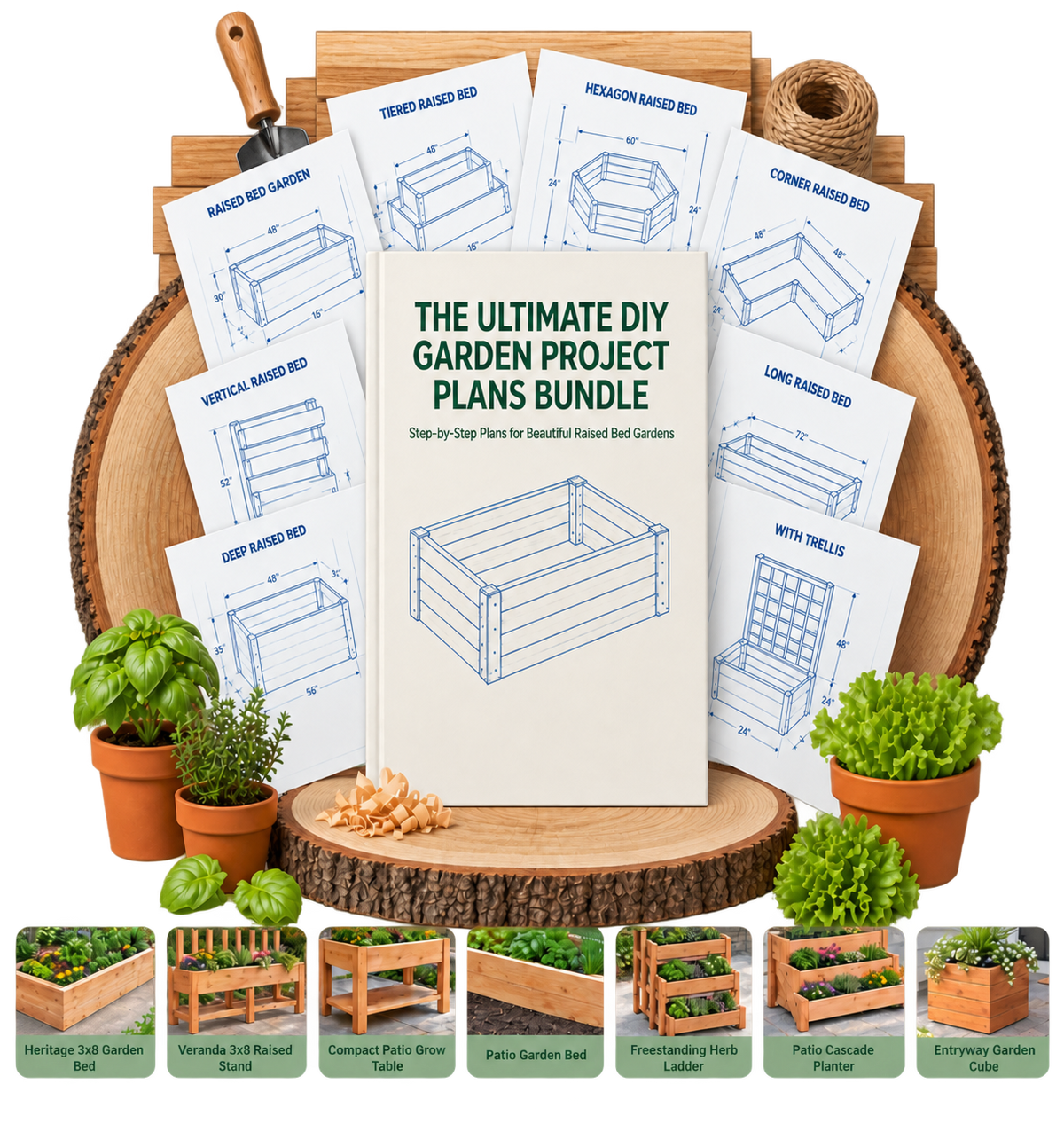 The Ultimate DIY Garden Project Plans Bundle - Step-by-Step Plans for Beautiful DIY Garden Projects